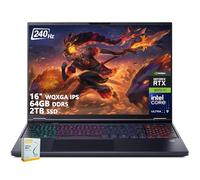 acer Predator Helios Neo 16 AI Gaming Laptop | 16 pulgadas WQXGA IPS 240Hz | Intel Core Ultra 9 275HX | 64GB DDR5 2TB SSD | GeForce RTX 5070 Ti (hasta 992 tapas AI) | RGB retroiluminado Win11 con