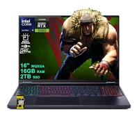 acer Predator Helios Neo 16S AI Gaming Laptop 16 pulgadas 2560x1600 OLED 240Hz (100% DCI-P3 G-SYNC) Intel 24-core Ultra 9 275HX 16GB DDR5 2TB SSD GeForce RTX 5060 8GB GDDR7 (hasta 572 AI Tops) Win11