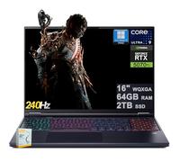 acer Predator Helios Neo 16S AI Gaming Laptop | 16 pulgadas 2560x1600 OLED 240Hz 100% DCI-P3 | Intel 24-core Ultra 9 275HX | 64GB DDR5 2TB SSD | GeForce RTX 5070 Ti | RGB retroiluminado Win11Pro con