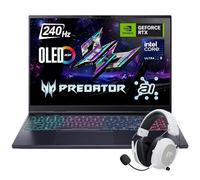 Acer Predator Helios Neo 16S AI Gaming Laptop, 16'' WQXGA 240HZ OLED, Intel 24-Core Ultra 9 275HX, RTX 5060 DLSS4, 16GB DDR5 512GB SSD, Killer WiFi 6E, Thunderbolt 4, RJ 45, Win 11 Pro con accesorio