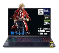 acer Predator Helios Neo 16S AI Gaming Laptop de 16 pulgadas 2560x1600 OLED 240Hz (100% DCI-P3) Intel 24-core Ultra 9 275HX 32GB RAM 1TB SSD GeForce RTX 5070 Ti DLSS4 (hasta 992 tapas AI) Win11 Hub
