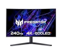 Acer Predator UM.JXXEE.X02 Monitor PC 80 cm [31.5] 3840 x 2160 Pixel 4K Ultra HD QD-OLED Nero (80cm 31.5 INCH Curved 1700R ZeroFrame OLED UHD 240Hz 16:9 0.03ms[GTG] 1000nits 2xHDMI[2.1] 2xDP Type-C M