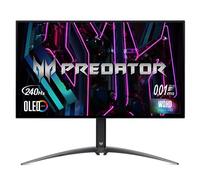 Acer Predator X27U | 27" WQHD 2560 x 1440 OLED Gaming Monitor | AMD FreeSync Premium | Up to 240Hz | Up to 0.01ms | 1000nits@HDR 3% | DCI-P3 99% | Delta E<1 | USB Type-C, DP 1.4 & 2 x HDMI 2.0