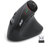 acer Ratón Inalámbrico Bluetooth(BT 5.2+2.4G), Mouse Ergonómico de 4000 dpi con Rueda de Desplazamiento Lateral, Wireless Mouse Compatible con hasta 3 Dispositivos, 8 Botones Apto para Diestros