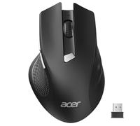 Acer Ratón Inalámbrico Ergonómico, 2,4 GHz Wireless Mouse con 3 dpi Niveles Ajustables, Mouse Inalámbrico Ópticode 6 Botones, Funciona con Pilas para portátiles, PC y MacBook-Negro
