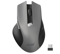 acer Ratón Inalámbrico Ergonómico, 2,4 GHz Wireless Mouse con 3 dpi Niveles Ajustables, Mouse Inalámbrico Ópticode 6 Botones, Funciona con Pilas para portátiles, PC y MacBook-Gris