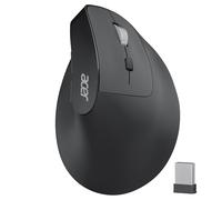 acer Ratón Inalámbrico Ergonómico, Ratón Vertical Recargable 2,4GHz con 3 dpi Ajustables, 6 Botones, Mouse Ergonómico de Oficina Wireless Mouse Vertical para Windows, Mac OS, Linux, Chrome OS, etc.