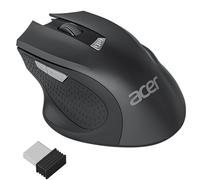 acer Ratón Inalámbrico Ligero, Mouse Inalámbrico con 800/1200/1600 dpi Ajustable, 6 Botones, Wireless Mouse de Alta Precisión y Durabilidad, Compatible con PC, Laptop y Tabletas - Negro