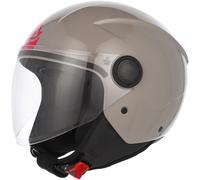 Casco Jet Acer rezza Moto Scooter Gris 2 Con Visera Homologada ECE 2206