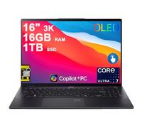 acer Swift 16 AI Laptop 16 pulgadas 3K OLED 120Hz Touch (100% DCI-P3) Intel 8-core Ultra 7 256V (hasta 47 Tops) 16GB RAM 1TB SSD retroiluminada huella dactilar para trabajo de negocios de diseño Win11