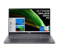 Acer Swift 3 Portátil delgado y ligero | 16 pulgadas Full HD IPS 100% sRGB | Intel Core i711370H | Gráficos Intel Iris Xe | 16 GB LPDDR4X | 512 GB SSD | WiFi 6 | Lector de huellas dactilares | KB