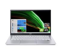 Acer Swift X SFX14-41G-R0SG Creator Laptop | 14 pulgadas Full HD 100% sRGB | AMD Ryzen 5 5600U | GPU para portátil NVIDIA RTX 3050 | 8GB LPDDR4X | SSD NVMe de 512 GB | Wi-Fi 6 | Teclado retroiluminado