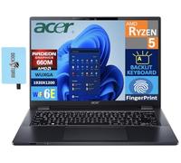 acer TravelMate P4 - Laptop empresarial, 14 pulgadas FHD+ (Ryzen 5 PRO 6650U Beats i7-1255u, 32GB RAM, 1TB SSD, AMD Radeon 660M, huella dactilar, extensor USB, Win 11 Pro), ideal para trabajo y