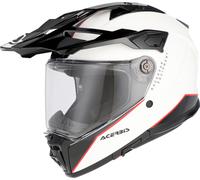 Acerbis Attack Logo Casco de Enduro, negro-blanco, tamaño M para Hombres