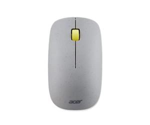 Acer Vero - Ratón inalámbrico de 3 Botones, 2.4 GHz, 1200 dpi, Fabricado con Material Reciclado postconsumo (PCR), Certificado Funciona con Chromebook, Color Gris