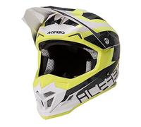 Acerbis 0022821.455.062 Profile 4-Casco de Motocross, Amarillo/Blanco, Talla S (55/56), Unisex-Adult, L