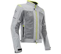Acerbis 0023744.290.064 Ramsey Vented Chaqueta Textil para Moto, Gris/Amarillo, M