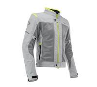 Acerbis 0023745.290.068 Ramsey Vented-Chaqueta de Motorista para Mujer, Color Gris/Amarillo, XL, Unisex-Adult, 3XL