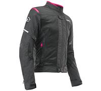 Acerbis 0023745.723.062 Ramsey Vented-Chaqueta Textil para Mujer, Color Negro y Rosa, Unisex-Adult, L