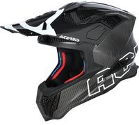 Acerbis Airstrike-C, casco de motocross XXL female Carbono/Negro/Blanco