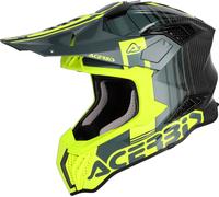 Acer irstrike-C Dekor, casco de motocross XL female Amarillo Neón/Gris/Carbono