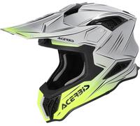 Acer irstrike-X Scratch Casco de motocross, plata/amarillo, Talla XL (61/62)