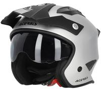 Acerbis Aria Metallic Casco Jet, Argento Opaco, L (59)