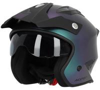 Acerbis Aria Metallic Casco Jet, camaleonte Opaco, L (59)