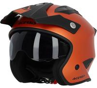 Acerbis Aria Metallic Casco Jet, naranja, tamaño M para Hombres