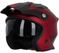 Casco Jet Acerbis Aria Metallic RojoS Rojo
