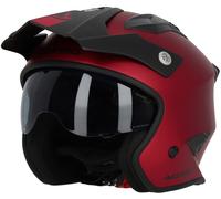 Acerbis Aria Metallic Casco Jet, rojo, tamaño L para Hombres