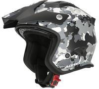 Acer ria Sport Camo Casco a reacción, Mate gris/negro, Talla S (55/56)