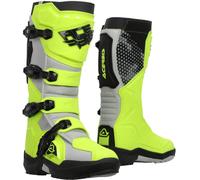 Acerbis Artiglio Botas de motocross, gris-amarillo, tamaño 45 para Hombres