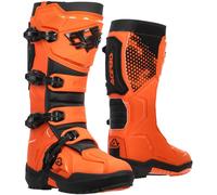 Acerbis Artiglio Botas de motocross, negro-naranja, tamaño 45 para Hombres