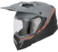 Acerbis Assault, casco de aventura M female Mate Gris/Negro/Naranja