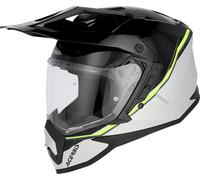 Acerbis Assault, casco de aventura XXL female Gris Claro/Negro/Amarillo Neón