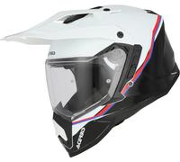 Acerbis Assault Graphic Casco de Enduro, negro-blanco, tamaño XL para Hombres