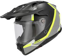Acer ttack Graphic Casco de Enduro, negro mate/amarillo, Talla M (57/58)