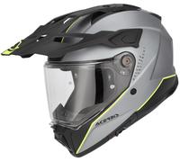 Acer ttack, casco de aventura S female Mate Gris Claro/Negro/Amarillo Neón