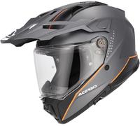 Acer ttack Logo Matt Casco de Enduro, gris-naranja, tamaño M para Hombres