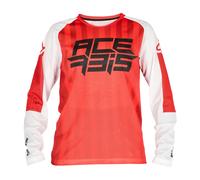 Acer amiseta MX Moto Cross Offroad J-Windy Five Juego Niño Vented Rojo