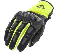 Acerbis Carbon G 3.0 Guantes de moto, negro-amarillo, tamaño M para Hombres