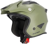 Acerbis Casco Jet Aria 2206 verde militar, talla M