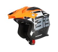 Acerbis Jet Aria Graphic Casco Jet, negro-naranja, tamaño XL para Hombres