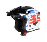 Acerbis Casco Jet Aria Graphic Blanco/Azul/Rojo, S