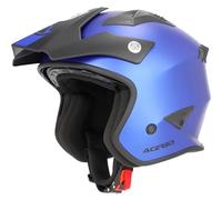 Acerbis Aria Metallic Casco Jet, azul, tamaño L para Hombres