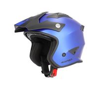 Acerbis Aria Metallic Casco Jet, azul, tamaño L para Hombres