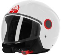 Acer asco Jet Brezza, Blanco, Talla L | Visera transparente, interiores extraíbles, cierre micrométrico, unisex, cuatro estaciones, peso 1100 g
