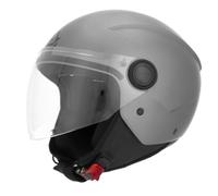 Acerbis Casco Jet Jet Brezza Metallic Gris Oscuro Tamaño S para Hombres