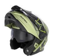 Acerbis Rider Graphic, casco abatible S female Verde/Negro